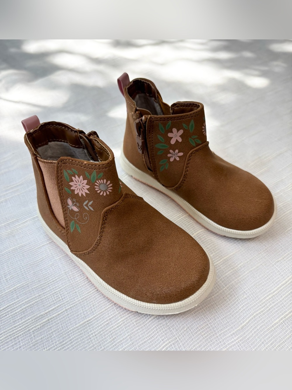 Dr. Scholl’s Kids Novah Floral Ankle Boots Girls Size 7